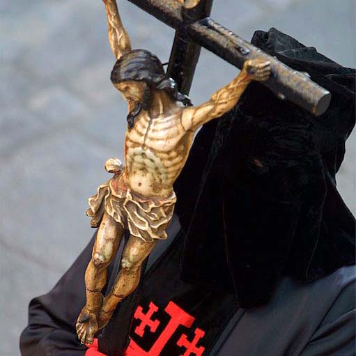 Cristo en procesión sq